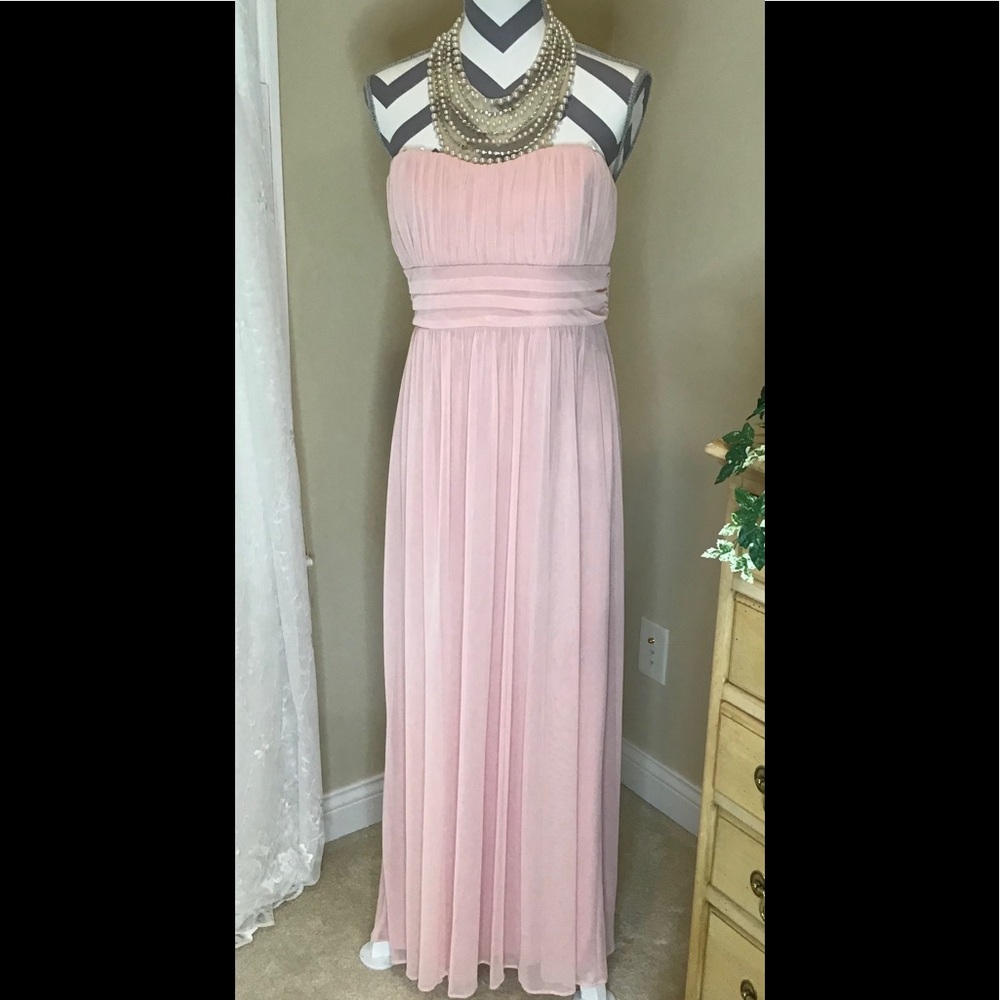 City Triangles Long Halter Style Dress
